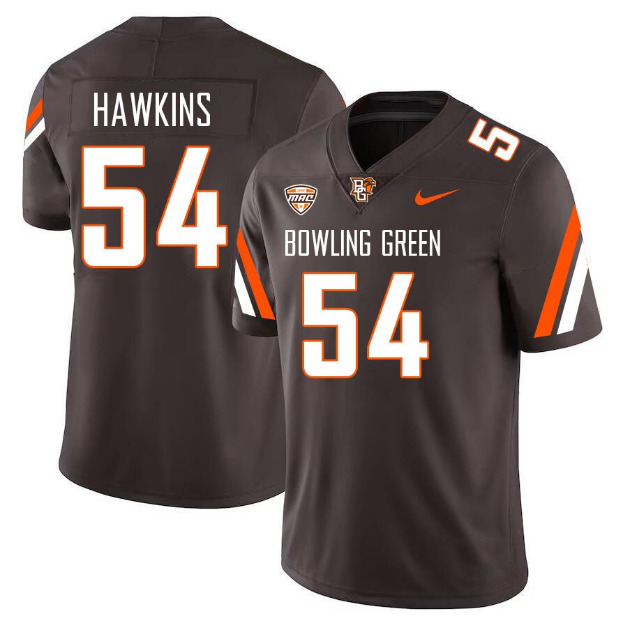 Bowling Green Falcons #54 Anthony Hawkins College Football Jerseys Stitched Sale-Brown